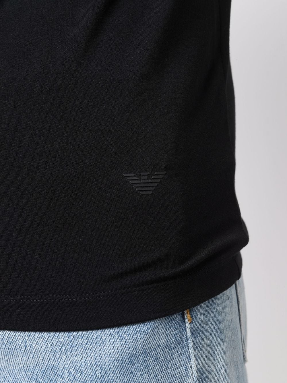 T-Shirt con Logo Emporio Armani / Nero - Ideal Moda